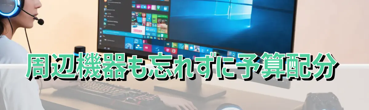 周辺機器も忘れずに予算配分