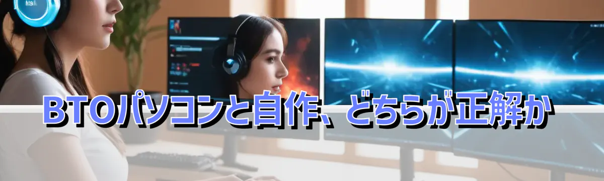 BTOパソコンと自作、どちらが正解か