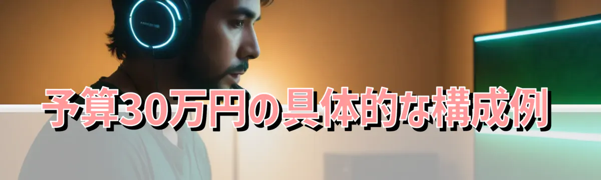 予算30万円の具体的な構成例