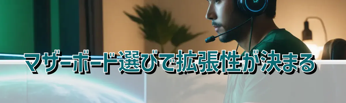 マザーボード選びで拡張性が決まる