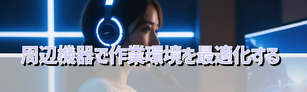 周辺機器で作業環境を最適化する