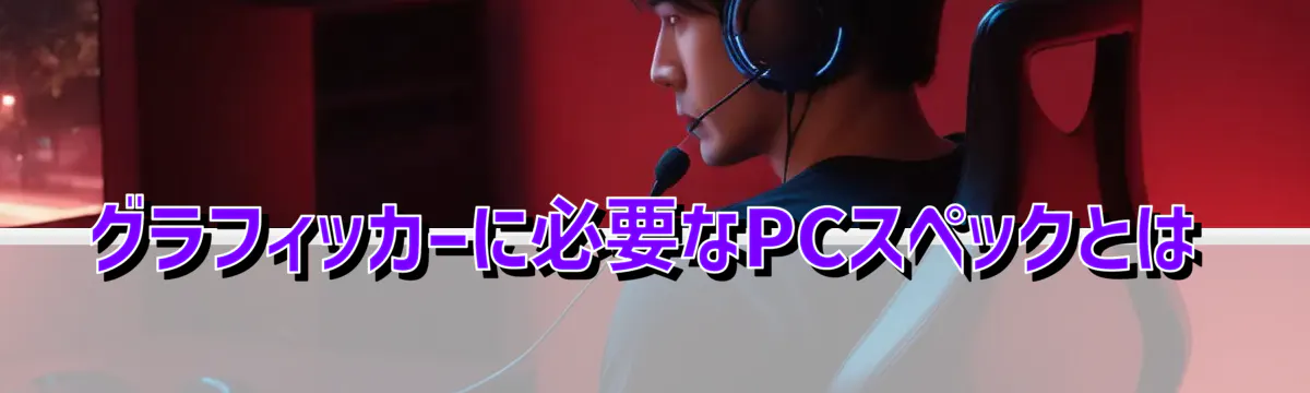 グラフィッカーに必要なPCスペックとは