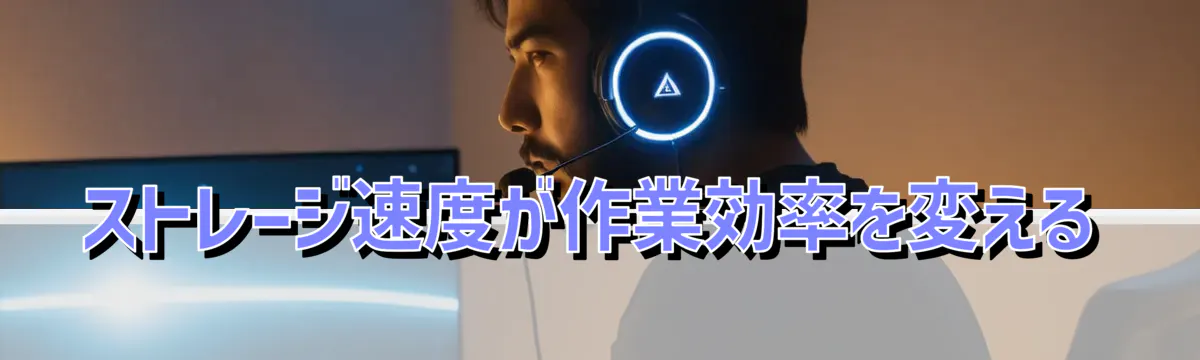 ストレージ速度が作業効率を変える