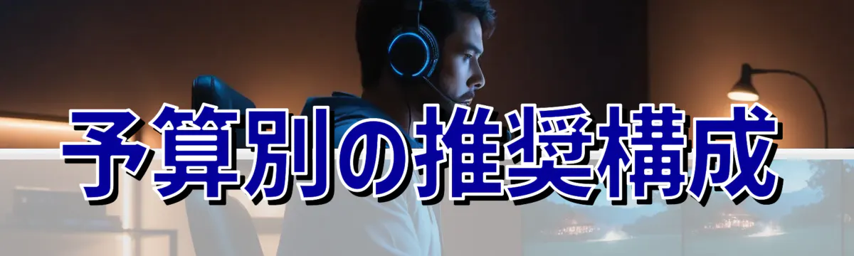 予算別の推奨構成