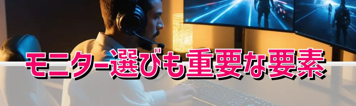 モニター選びも重要な要素