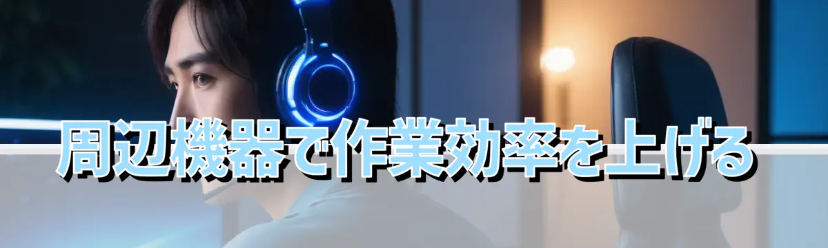 周辺機器で作業効率を上げる