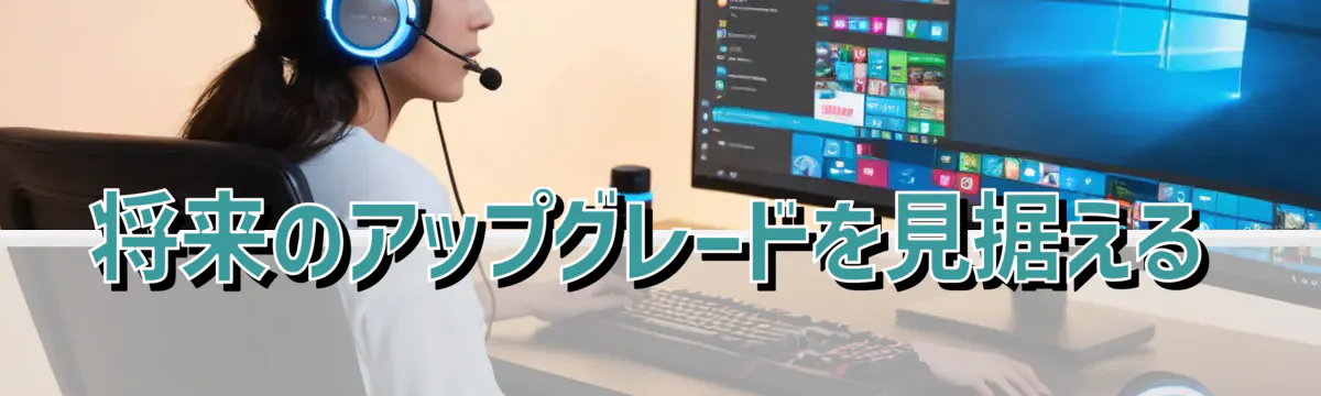将来のアップグレードを見据える