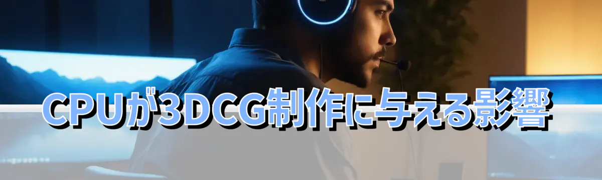 CPUが3DCG制作に与える影響