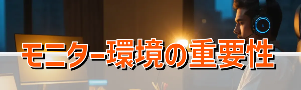 モニター環境の重要性