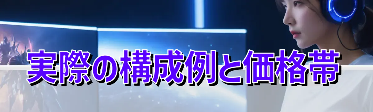 実際の構成例と価格帯