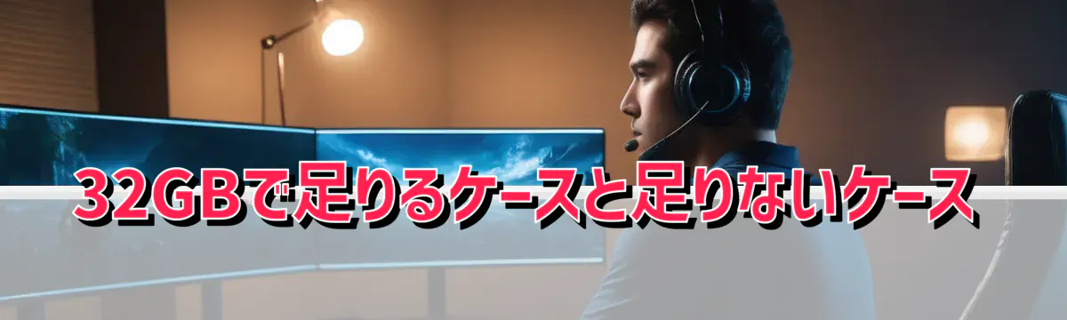 32GBで足りるケースと足りないケース