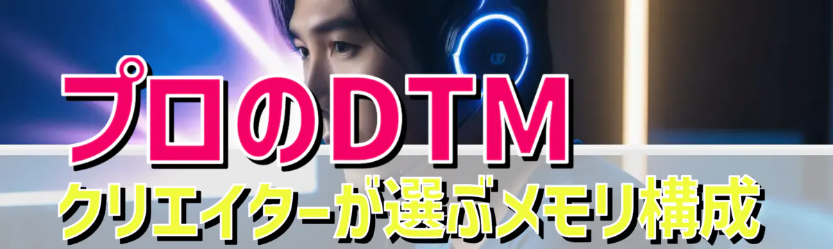 プロのDTMクリエイターが選ぶメモリ構成