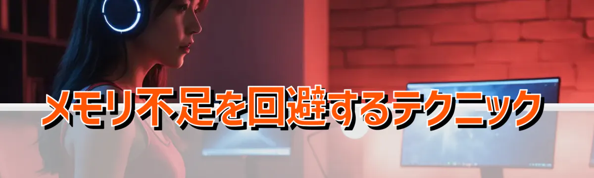 メモリ不足を回避するテクニック