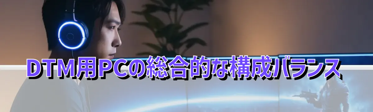 DTM用PCの総合的な構成バランス