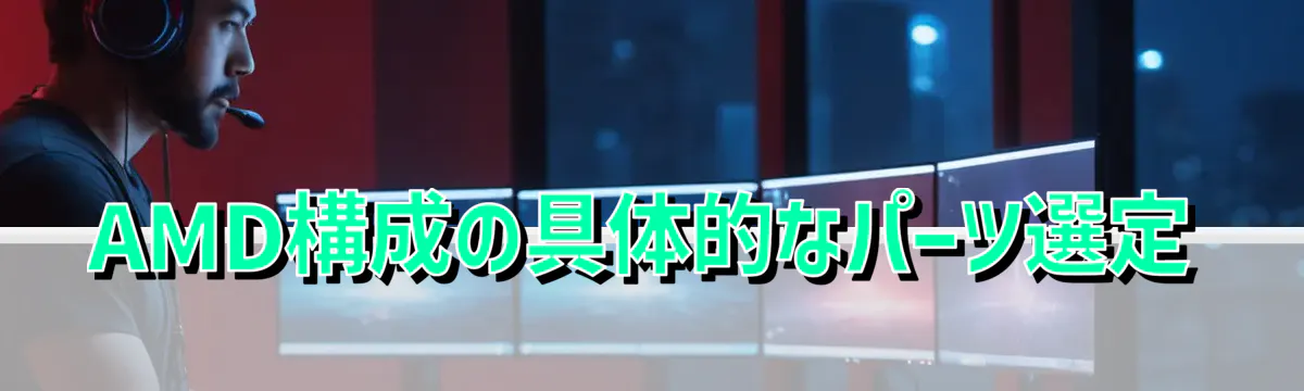 AMD構成の具体的なパーツ選定