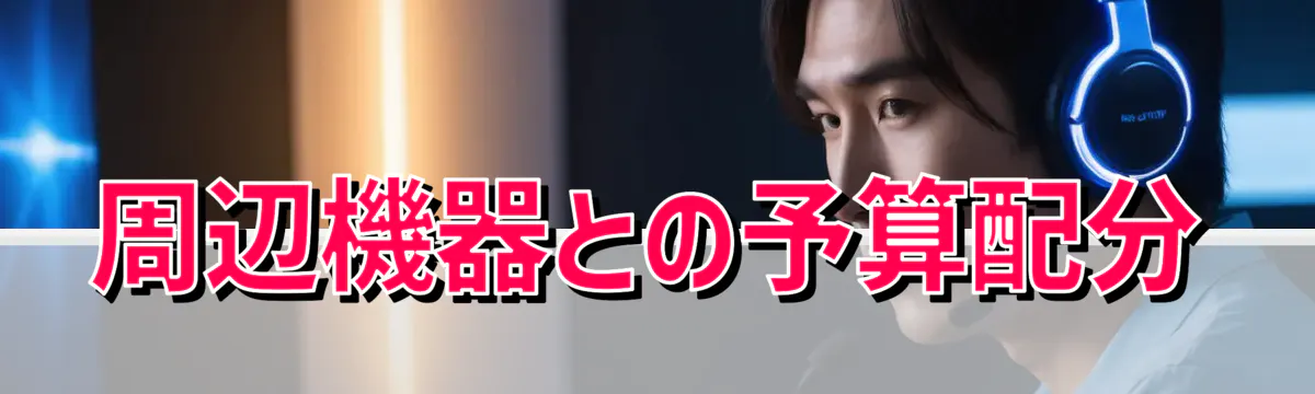 周辺機器との予算配分