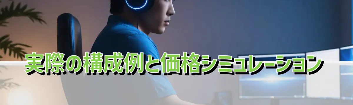 実際の構成例と価格シミュレーション