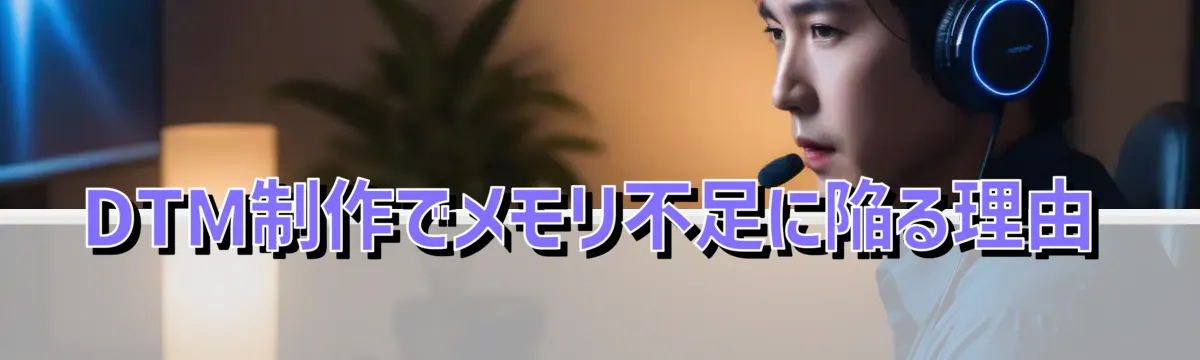 DTM制作でメモリ不足に陥る理由