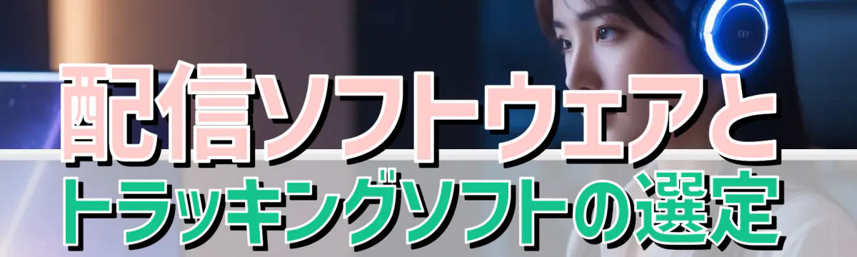 配信ソフトウェアとトラッキングソフトの選定