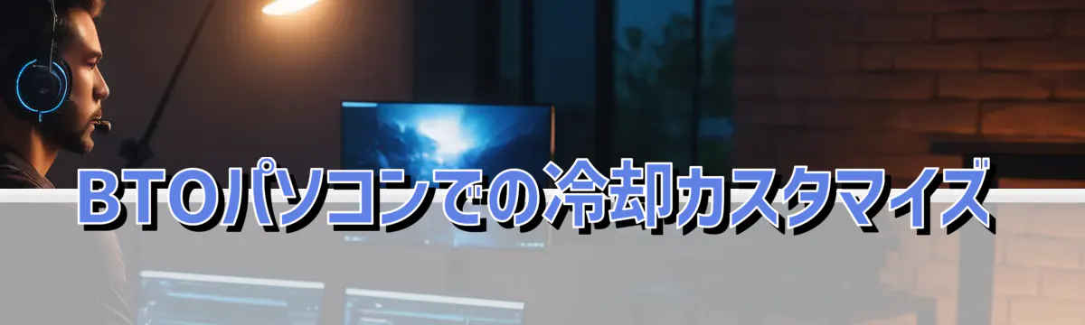 BTOパソコンでの冷却カスタマイズ