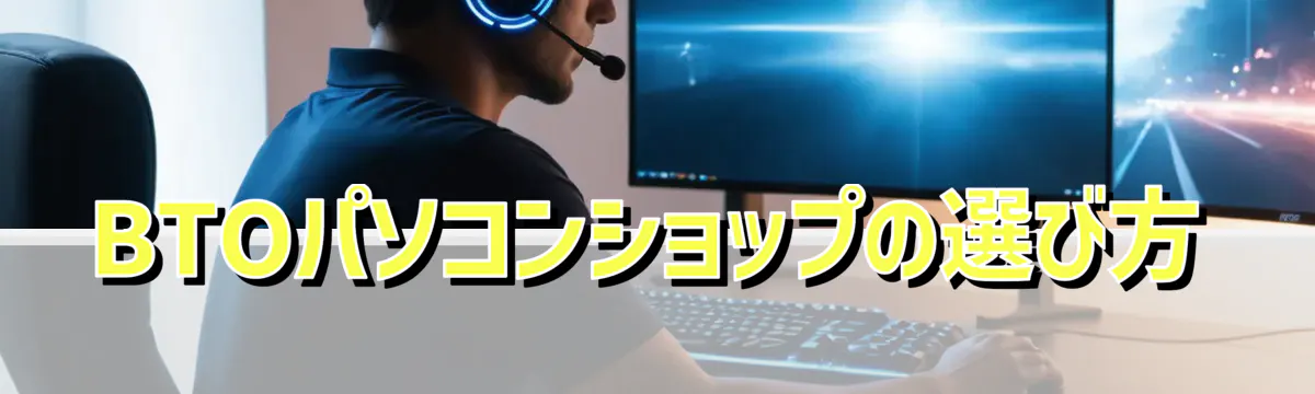 BTOパソコンショップの選び方