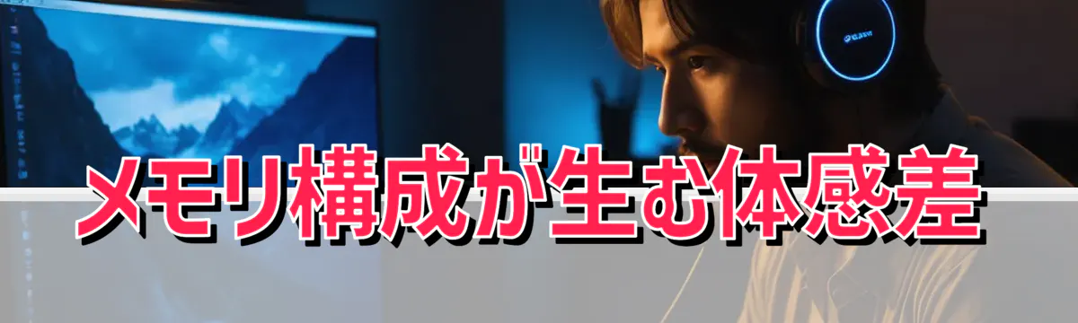 メモリ構成が生む体感差
