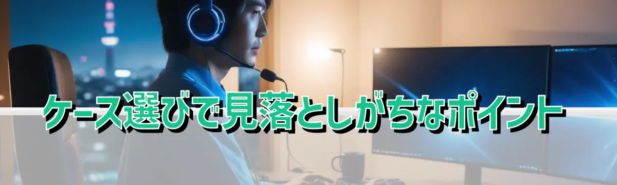 ケース選びで見落としがちなポイント