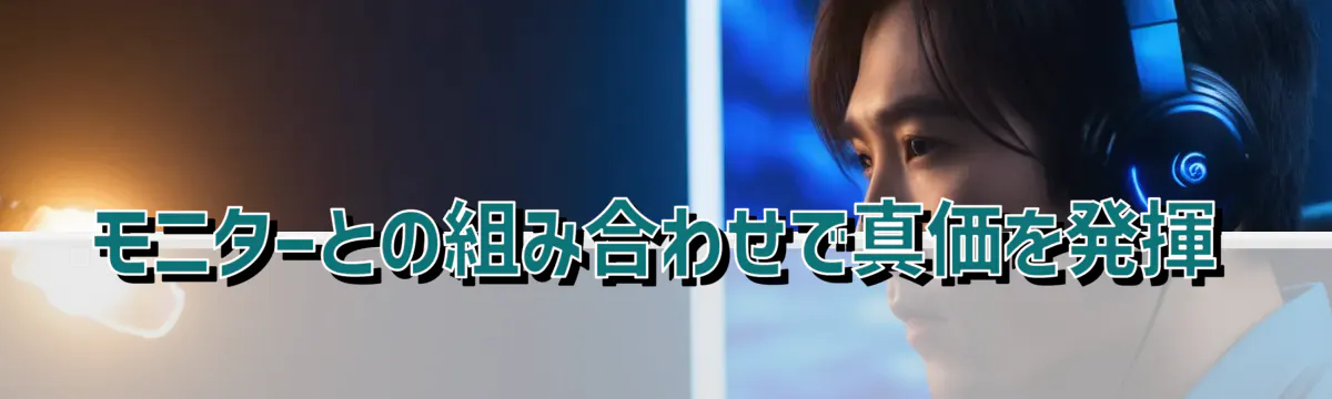 モニターとの組み合わせで真価を発揮
