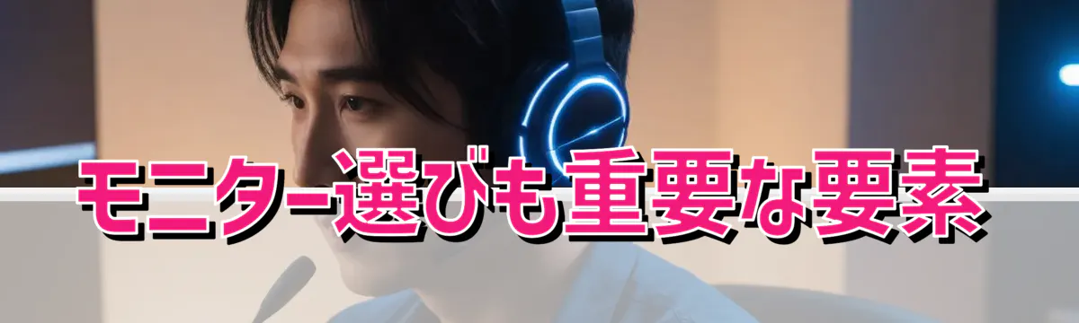 モニター選びも重要な要素