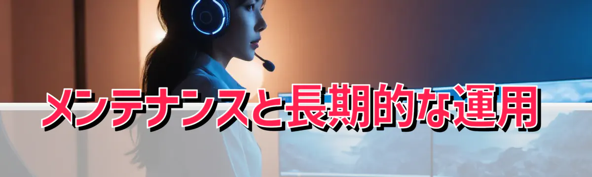メンテナンスと長期的な運用