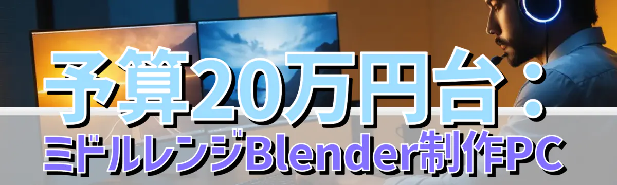 予算20万円台:ミドルレンジBlender制作PC