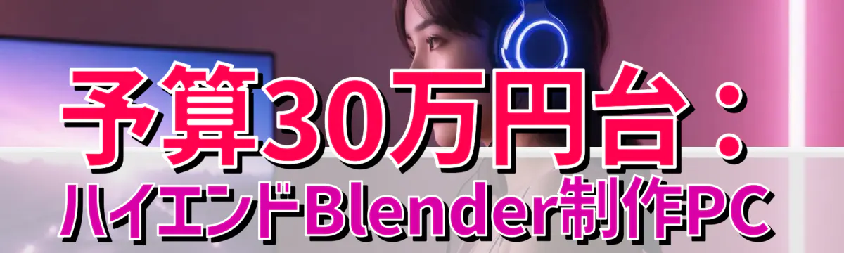 予算30万円台:ハイエンドBlender制作PC
