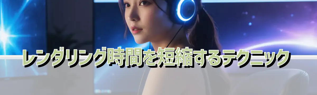 レンダリング時間を短縮するテクニック