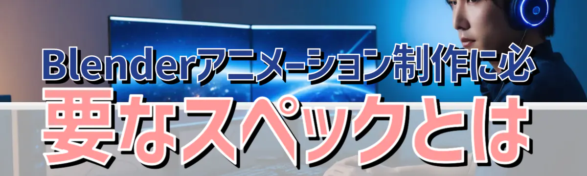 Blenderアニメーション制作に必要なスペックとは
