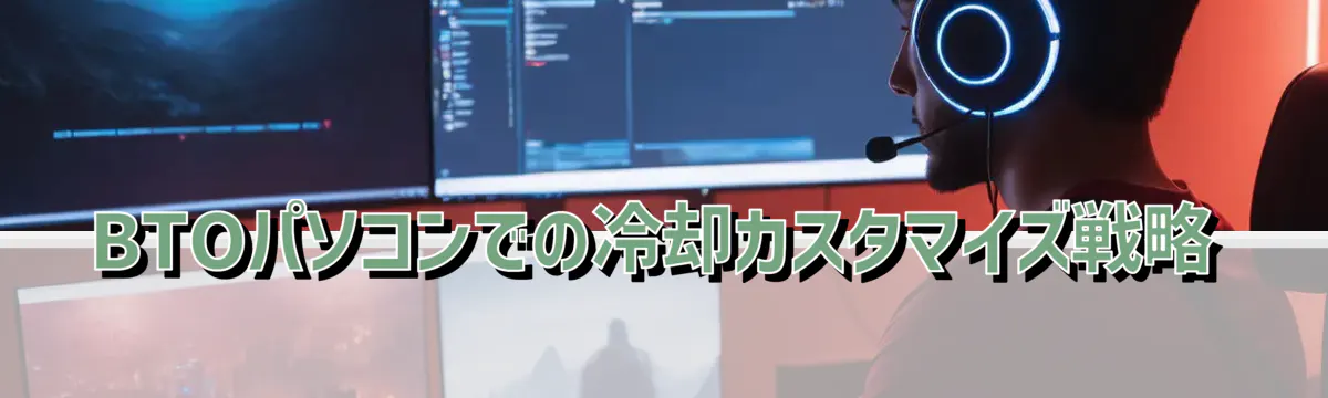 BTOパソコンでの冷却カスタマイズ戦略