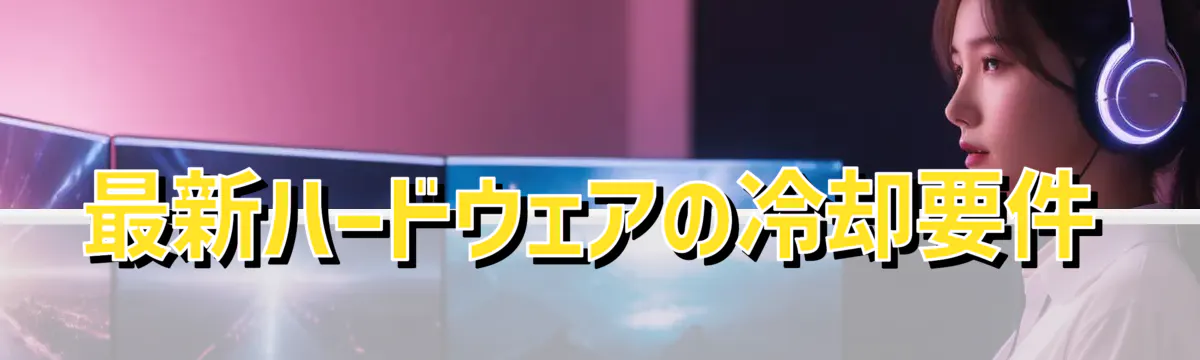 最新ハードウェアの冷却要件