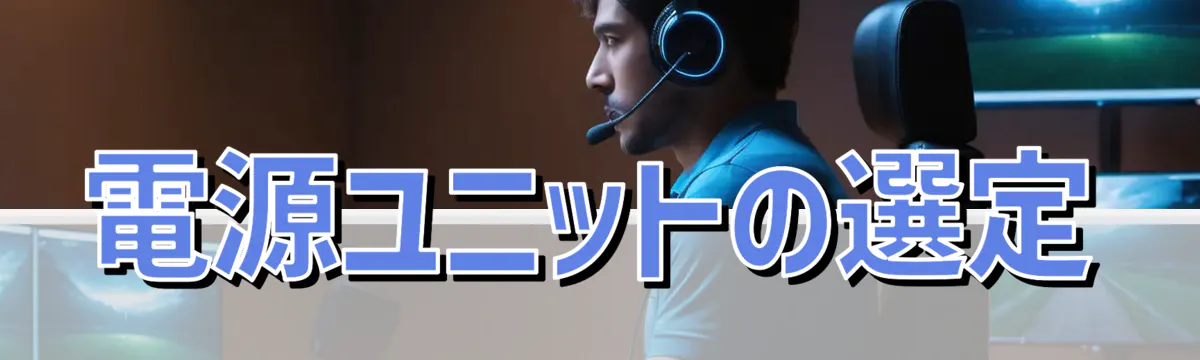 電源ユニットの選定