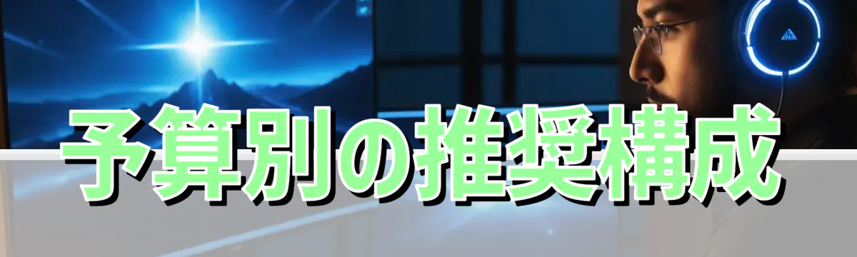 予算別の推奨構成
