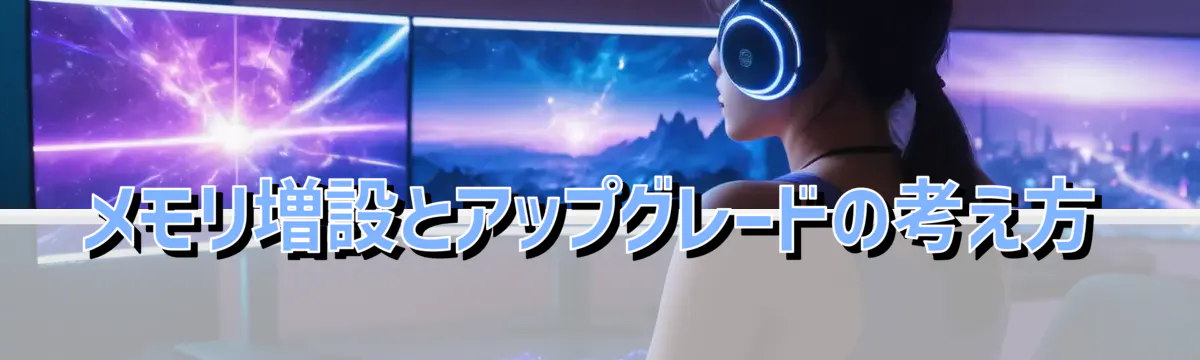 メモリ増設とアップグレードの考え方