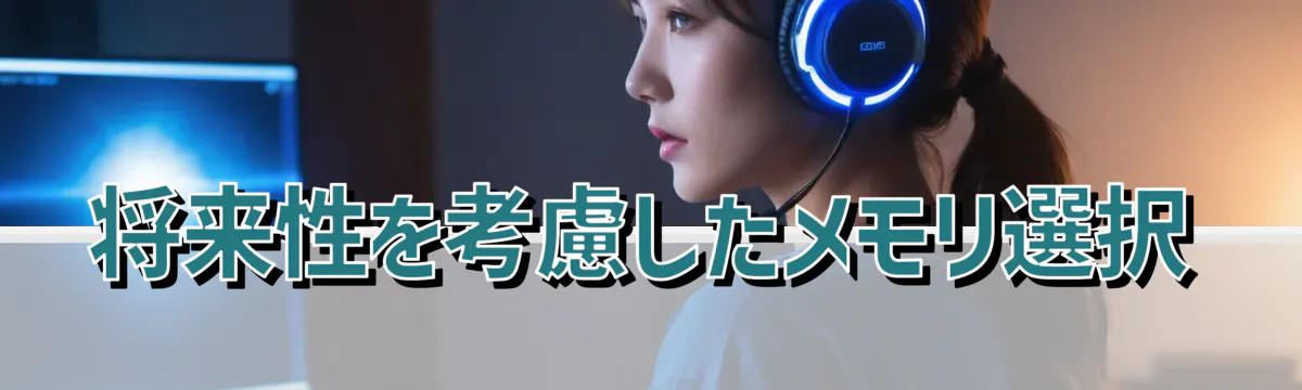 将来性を考慮したメモリ選択