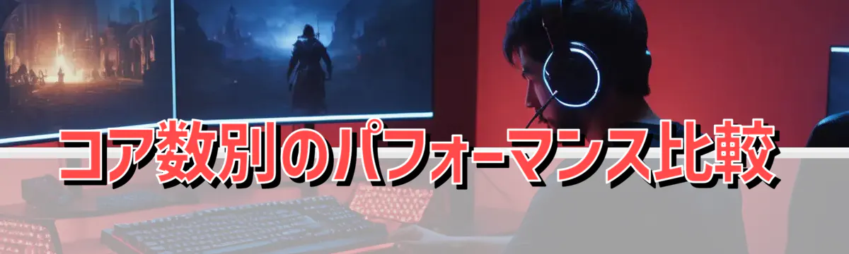 コア数別のパフォーマンス比較