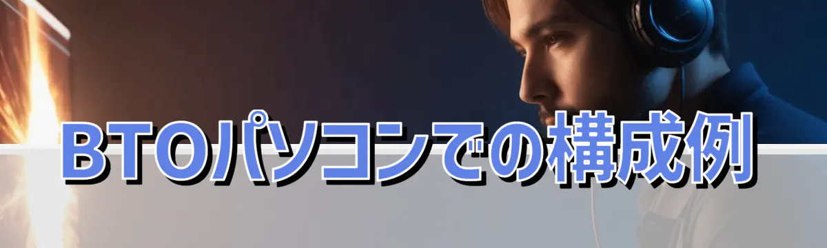 BTOパソコンでの構成例