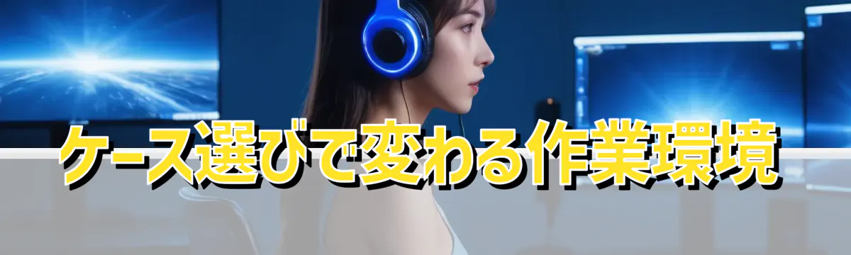 ケース選びで変わる作業環境