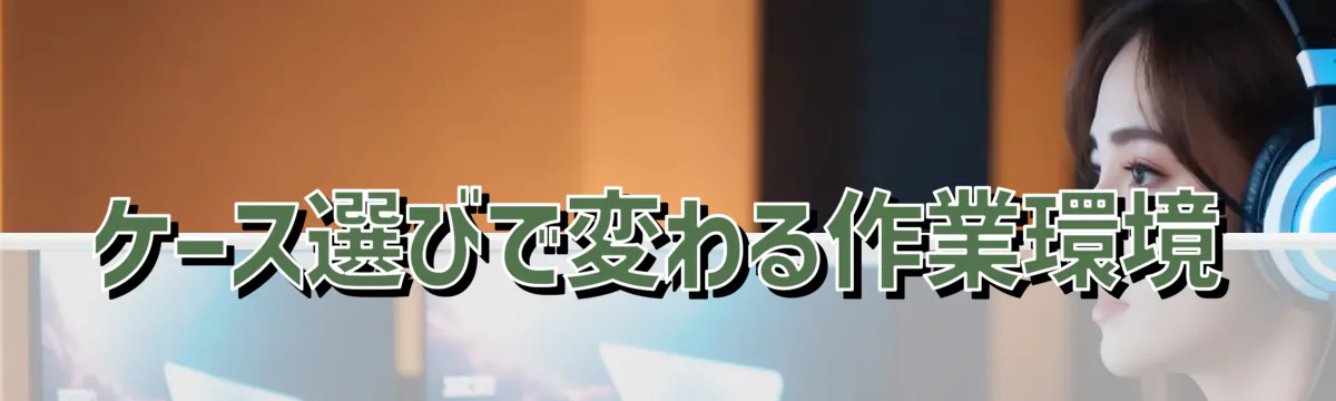 ケース選びで変わる作業環境