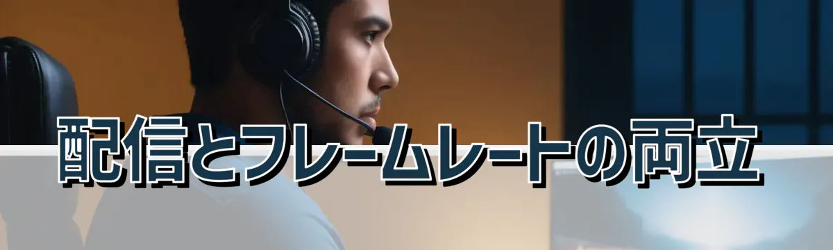 配信とフレームレートの両立