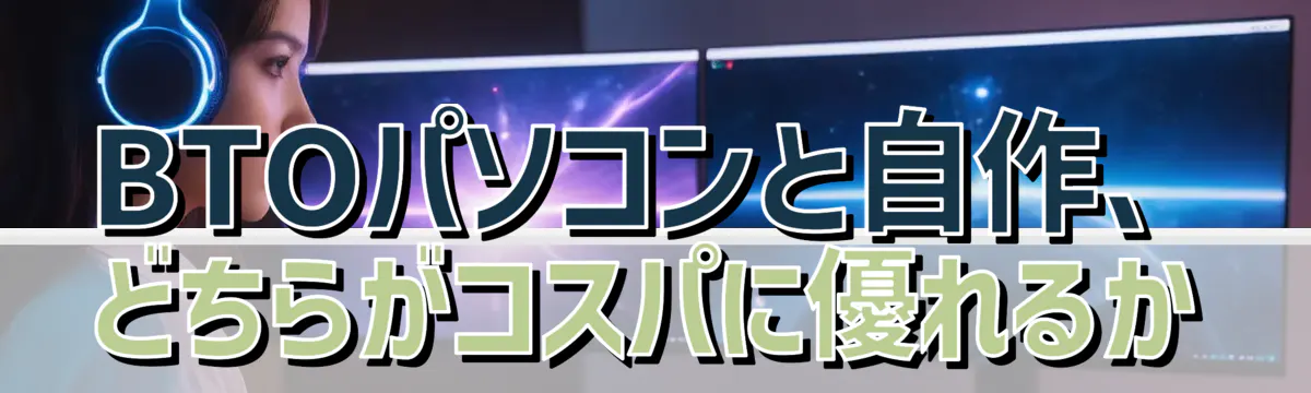 BTOパソコンと自作、どちらがコスパに優れるか