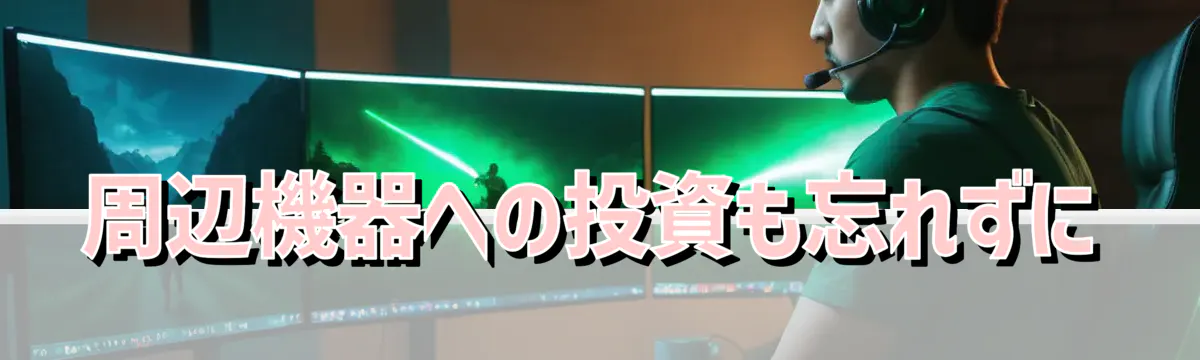 周辺機器への投資も忘れずに