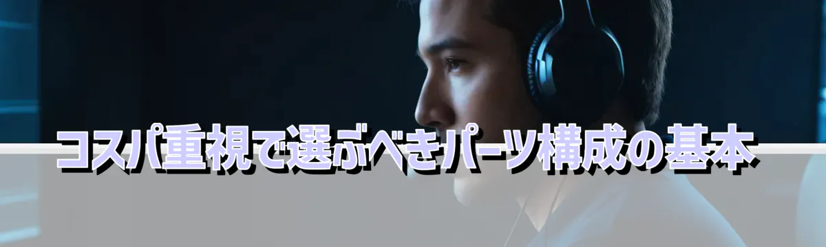 コスパ重視で選ぶべきパーツ構成の基本