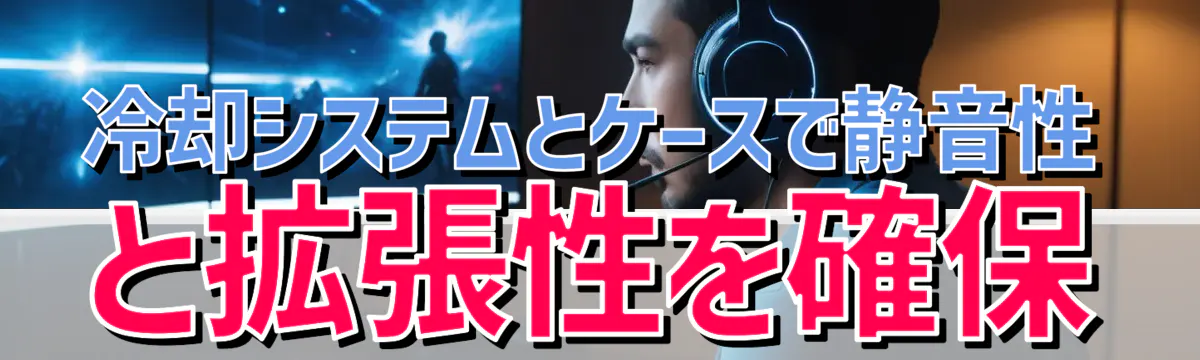 冷却システムとケースで静音性と拡張性を確保