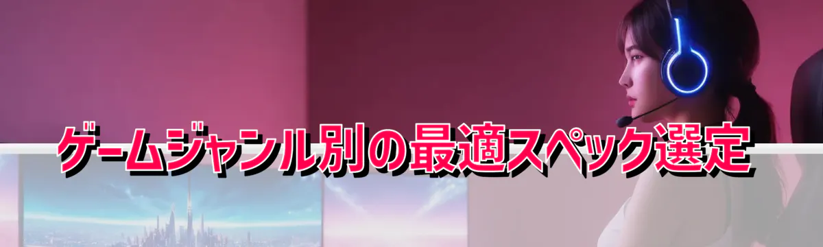 ゲームジャンル別の最適スペック選定